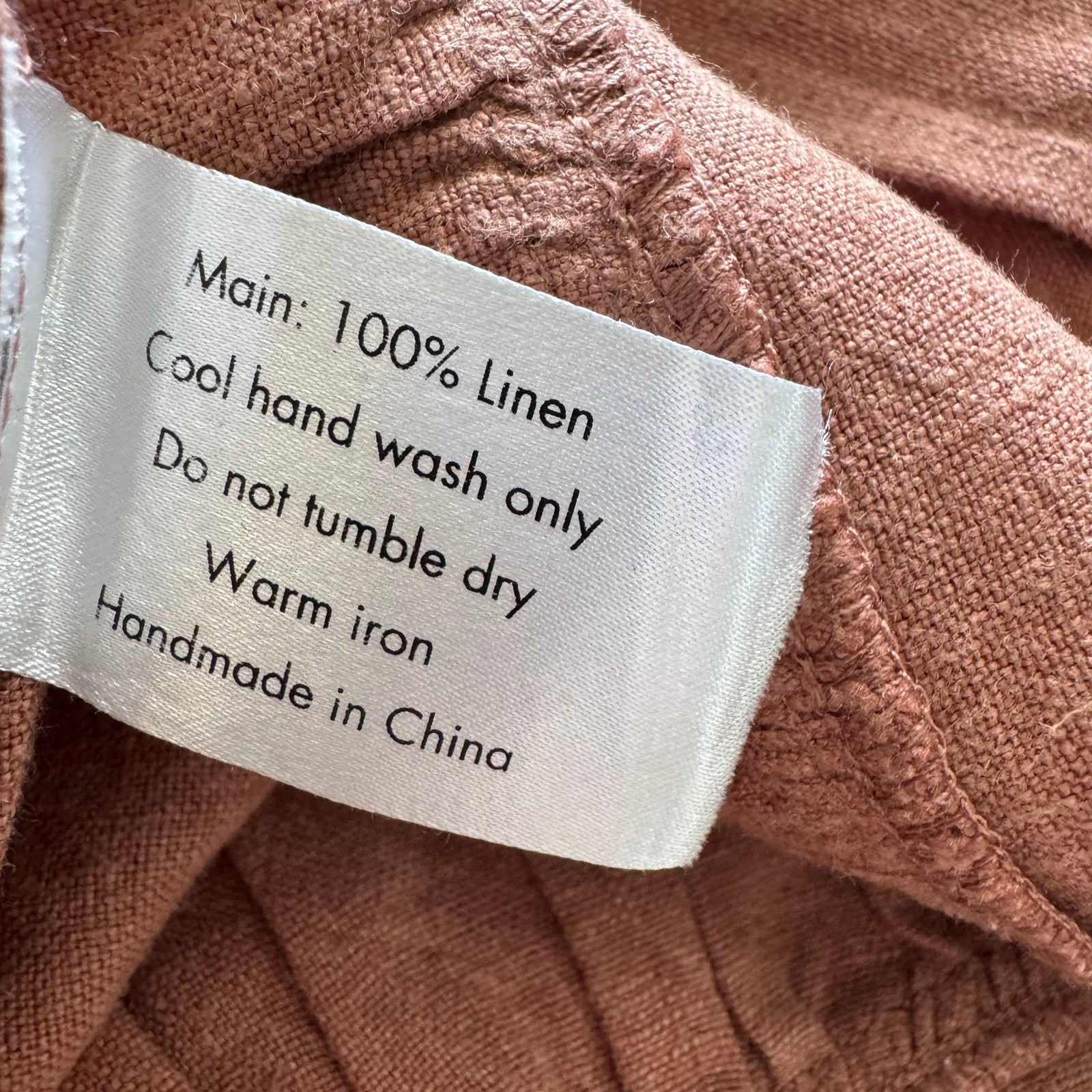 Sir The Label Patti Linen Mini Dress Brick Red Size 1 (Small) — image 6 of 8